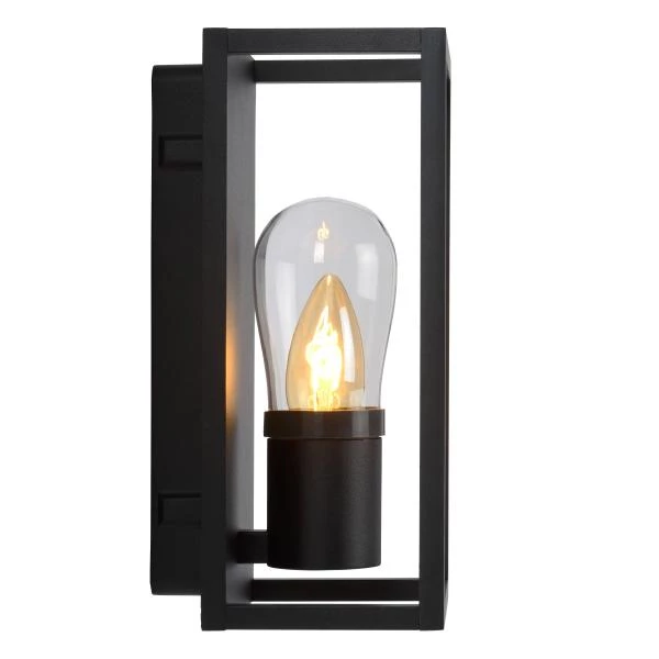 Lucide CARLYN - Wall light Bathroom - 1xE14 - IP54 - Black - detail 1